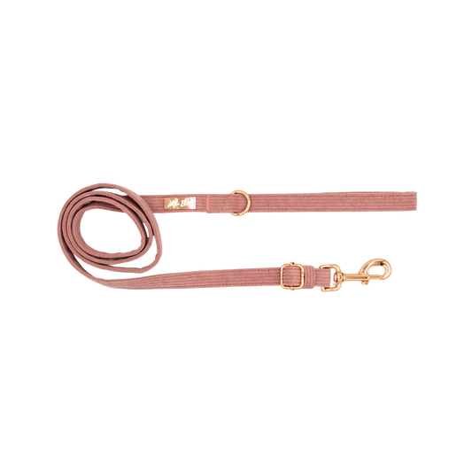 Blush Corduroy: Adjustable Leash